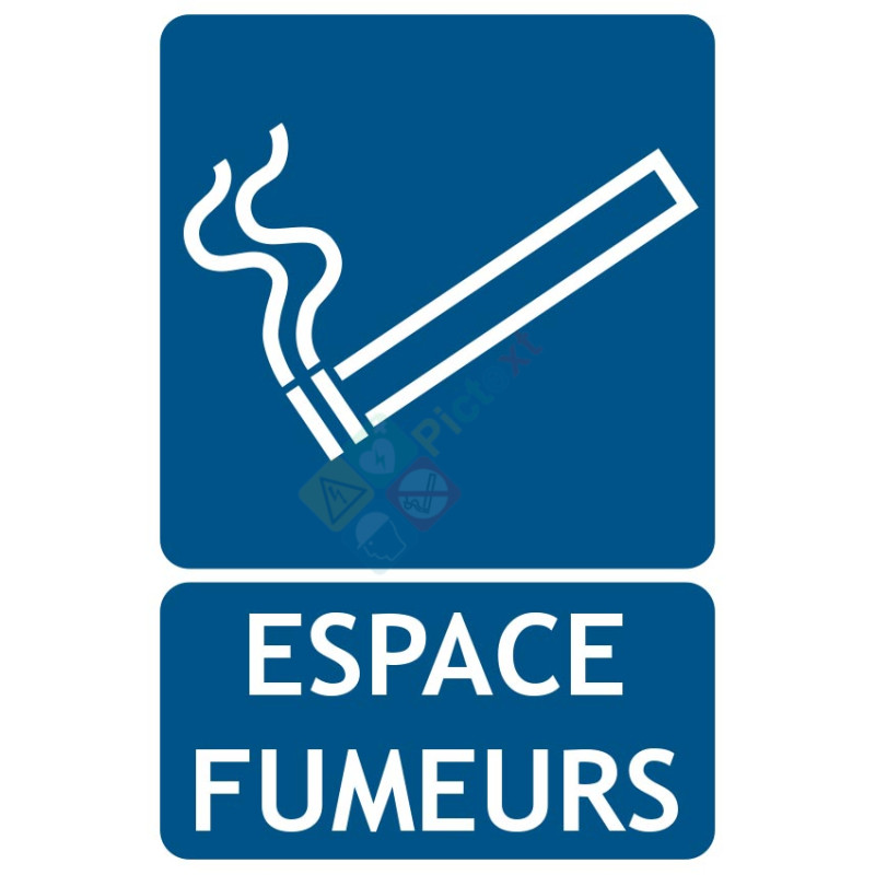 Panneau espace fumeurs