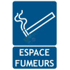 Panneau espace fumeurs